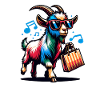 Shopping Goats Queen Design