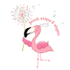 Flamingo "proud, unique & elegant