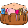 Hairdresser Costume Belly-Free