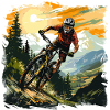 Mountinebike creative and cool