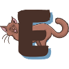Lettre E du chat