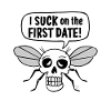 Little cheeky Mosquito Skull