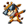 Cool Giraffe Dabbing Sunglasses