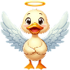 Mignon canard ange Halo