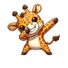 Cool Giraffe Dabbing Style