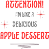 apple dessert friendly text