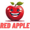 Red apple eating dessert