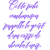 Elegant font in purple