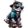 Cat skating