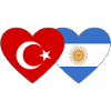 Turkey Argentina Flag Heart