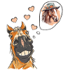 Étalon Cheval Jument Relation Amour Chevaux