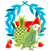 Fruit Foxes Fruit Summer Parrot