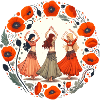 Mohn-Bauchtänzerinnen