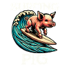 Cochon surfeur