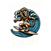 Surfing Lion