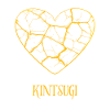 Kintsugi Pottery Golden Heart Repaired