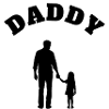 Daddy Daughter Kid Black