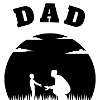 Dad Young Son Black
