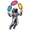 Astronaut Rugby Space Weightless