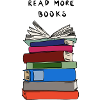 Read more Books - Bücherstapel