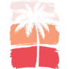 Silhouette de palmier