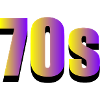 70s yellow purple