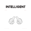 Travailleur social Beau Intelligent