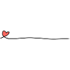 Heart Line Red Icon