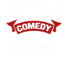 Kaffee bei Tag Comedy bei Nacht Komiker