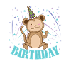 Birthday Monkey Child Children's Birthday