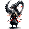 Samurai Warrior Black Dragon