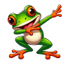 Cool Frog Dabbing Toad Style