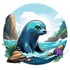 Seal on the coast