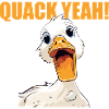 Womens Quak yes Funny Duck