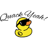 Womens Quak yes Funny Duck