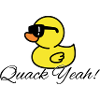 Womens Quak yes Funny Duck