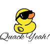 Womens Quak yes Funny Duck