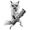 Fox Keytar Keyboard Gift