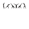 Cool cartwheeling gymnast