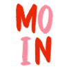 Moin rosa rot