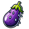 Heated aubergine moments