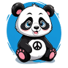 Panda mignon et pacifique