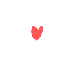 Heart red line symbol