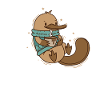 Platypus in winter with coffee