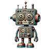 Toy Robot Looks Puzzled