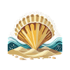 A shell by the sea