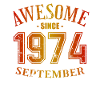 September 1974 - September Awesome Birthday
