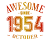 October 1954 - October Birthday Awesome