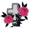 Croix et roses