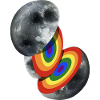 LGBT Rainbow Moon